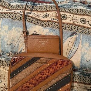 Michael Kors Multicolor Striped Crossbody Bag NWOT